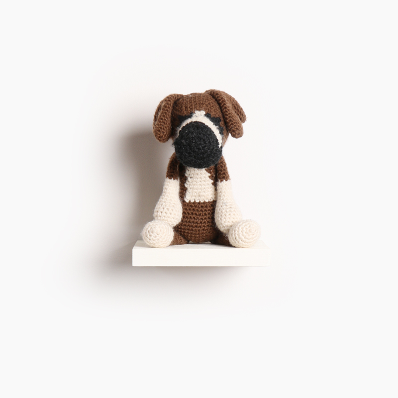 boxer dog puppy crochet amigurumi project pattern kerry lord Edward's menagerie
